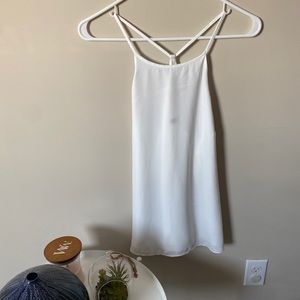 R&W CO. NEW- White Flowy Tank